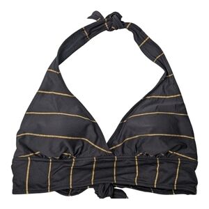 Captiva Stripe Halter Bikini Top Sz XL